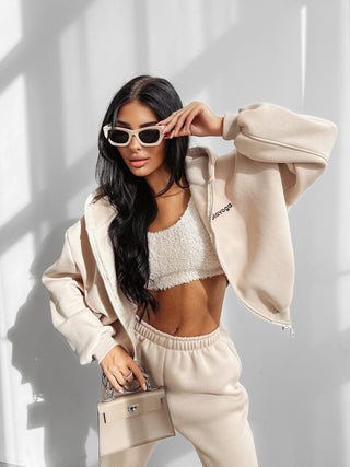 SUMELY latte women's tracksuit