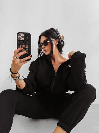 SUMELY women's tracksuit black