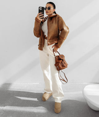 LENNOX women's jacket caramel