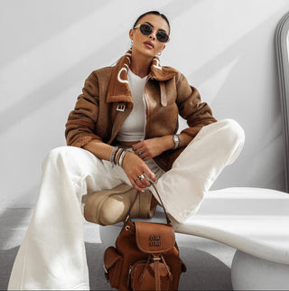 LENNOX women's jacket caramel