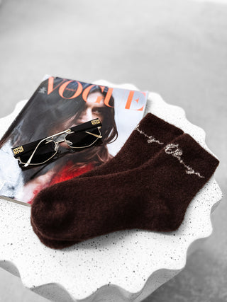 JU ZO women's socks chocolate