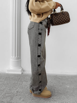 ELIOKIE jeans trousers gray