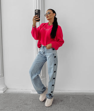 DELIA women's sweater amaranth