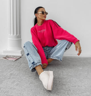 DELIA women's sweater amaranth