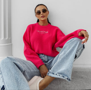 DELIA women's sweater amaranth