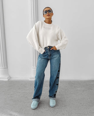 DELIA women's sweater ecru