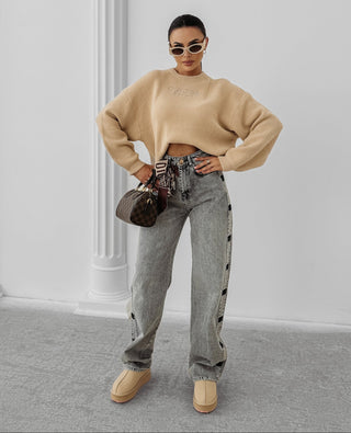 DELIA women's sweater beige