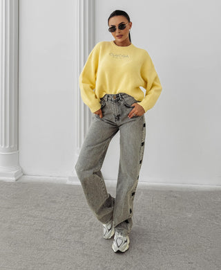 DELIA women's sweater yellow